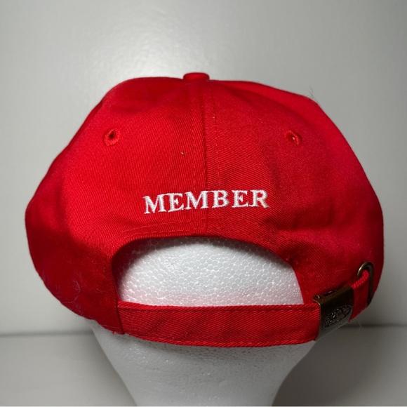 Disney Vacation Club Member Hat Embroidered Retired Logo Red Hat Adjustable Cap - Picture 5 of 8